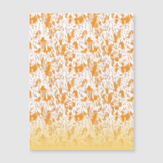 Textile pattern featuring a vibrant orange and gol (Front)