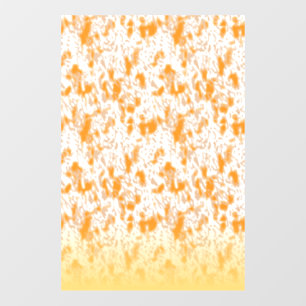 Textile pattern featuring a vibrant orange and gol