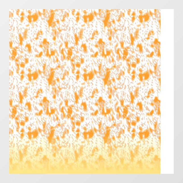 Textile pattern featuring a vibrant orange and gol (Sheet)