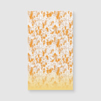 Textile pattern featuring a vibrant orange and gol