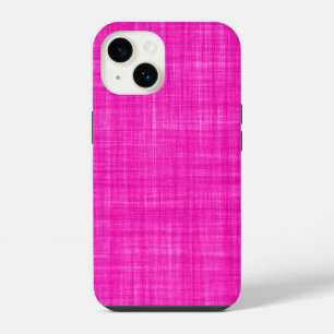 Textile Pink Fabric Photo iPhone 14 Case