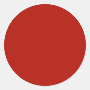 Textile Red High End Matching Colour Classic Round Sticker
