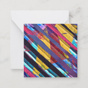 Textile stripes card