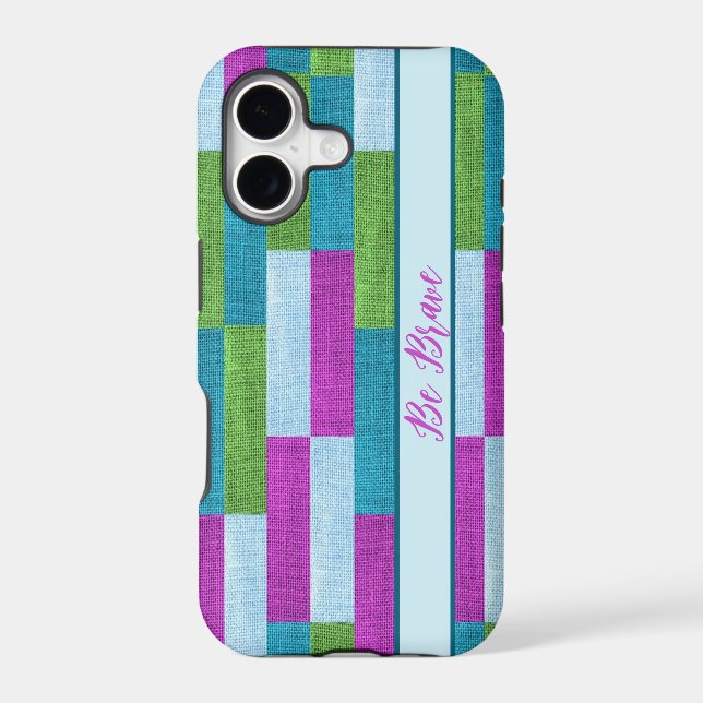Textile texture purple iPhone Case (Back)