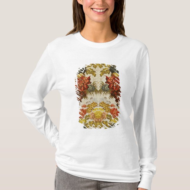 Textile with a repeating floral pattern T-Shirt (Front)