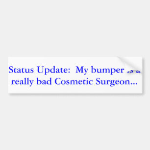 Texting, Driving, Disfigurment Bumper Sticker