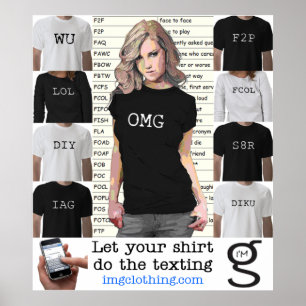 Texting Poster from I'm G Clothing