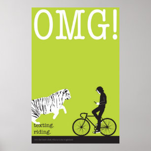 texting. riding. poster