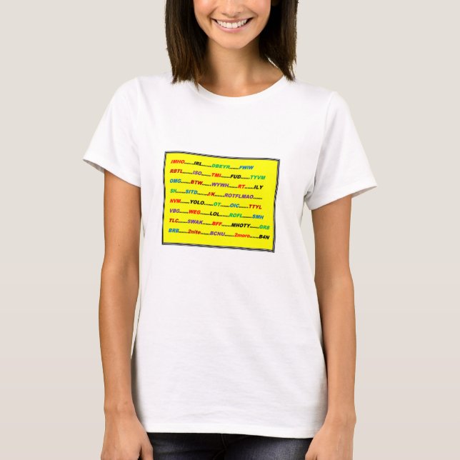 TEXTING T-shirt (Front)