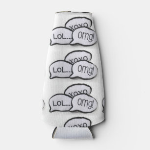 TEXTING, TWEETING / FACEBOOKING KOOZIE-COOLER BOTTLE COOLER