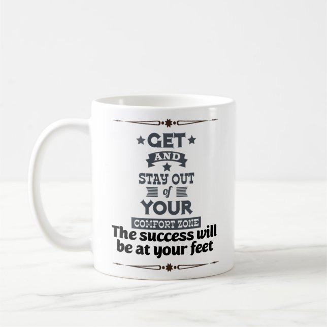 Textography calligraphy motivational quotes 34. coffee mug (Left)