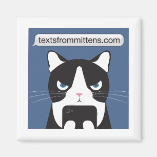 Texts from Mittens Square Magnet
