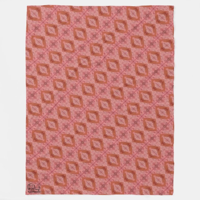 Textura #3 de la obra El corazón de los... Fleece Blanket (Front)