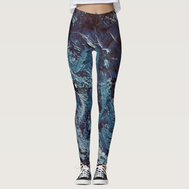 Textura #6 de obra Horizonte Leggings (Front)