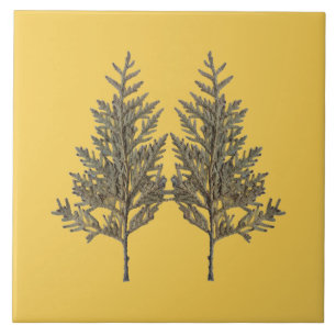 Textural Treasures of Winter on Ceramic Tile - D2