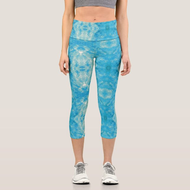 Texture #13 from the work Cherries Capri Leggings (Front)