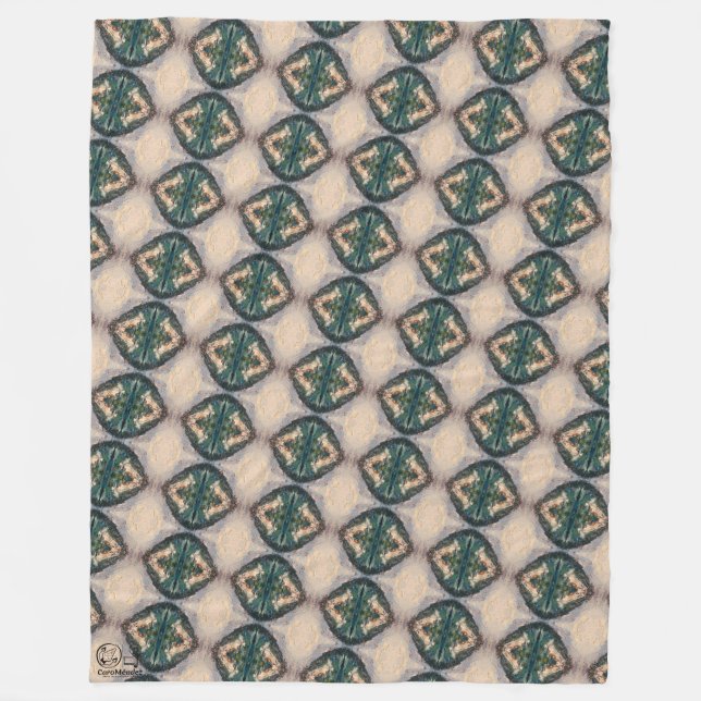 Texture #17 from the work Seeing Through the Eyes Fleece Blanket (Front)