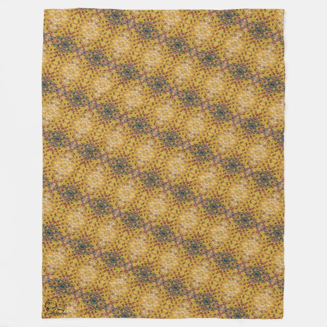 Texture #1 from the work Pineapple. SERIES Fleece Blanket (Front)