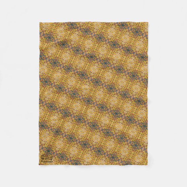 Texture #1 from the work Pineapple. SERIES Fleece Blanket (Front)