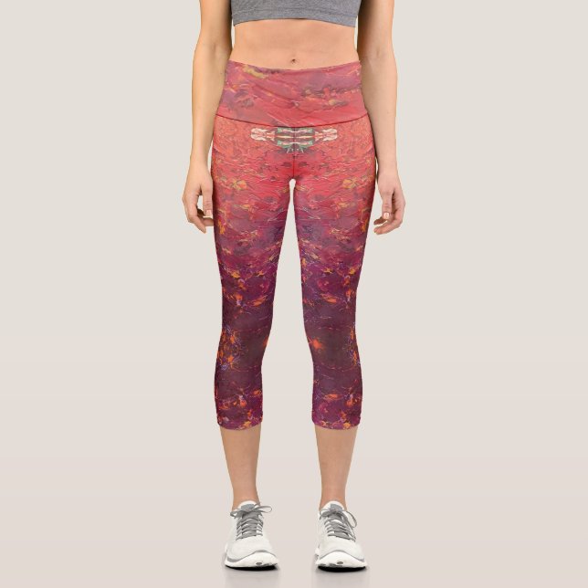 Texture #1 from the work The Sunset Capri Leggings (Front)