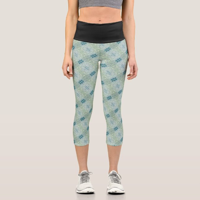 Texture #36 work Dawn Capri Leggings (Front)