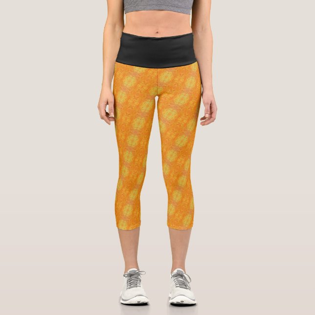 Texture #39 from work Horizon Capri Leggings (Front)