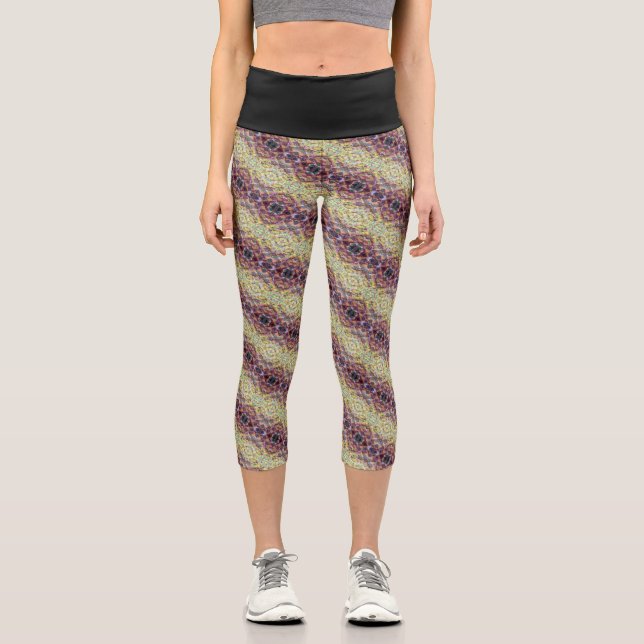 Texture #4 from the work Pineapple Capri Leggings (Front)