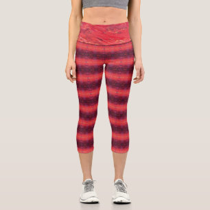 Texture #4 from the work The sunset Capri Leggings