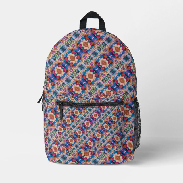 Texture #5 of the work Pineapple Printed Backpack (Front)