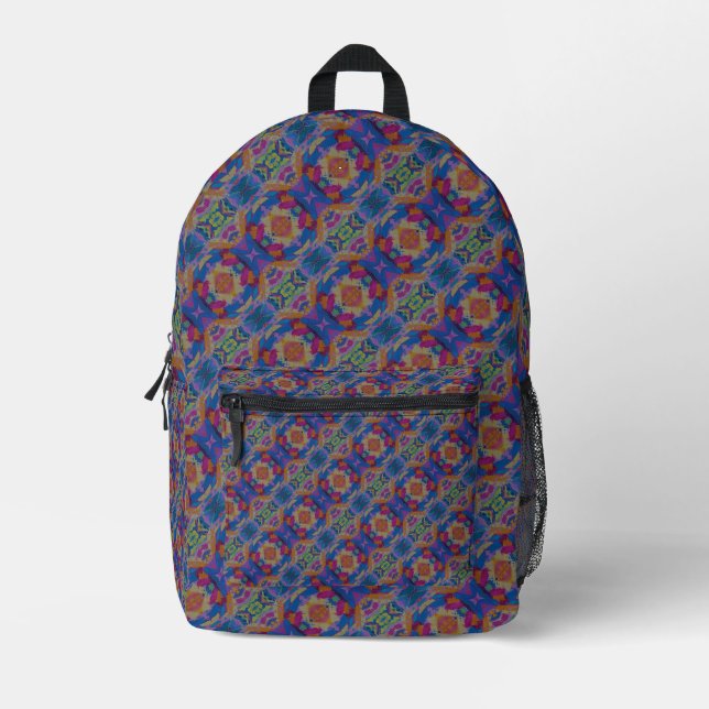 Texture #9 of the work Pineapple Printed Backpack (Front)
