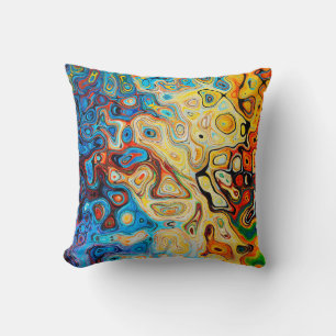 Texture abstract structure colourful cushion