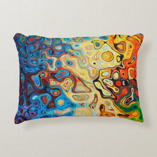 Texture abstract structure colourful decorative cushion