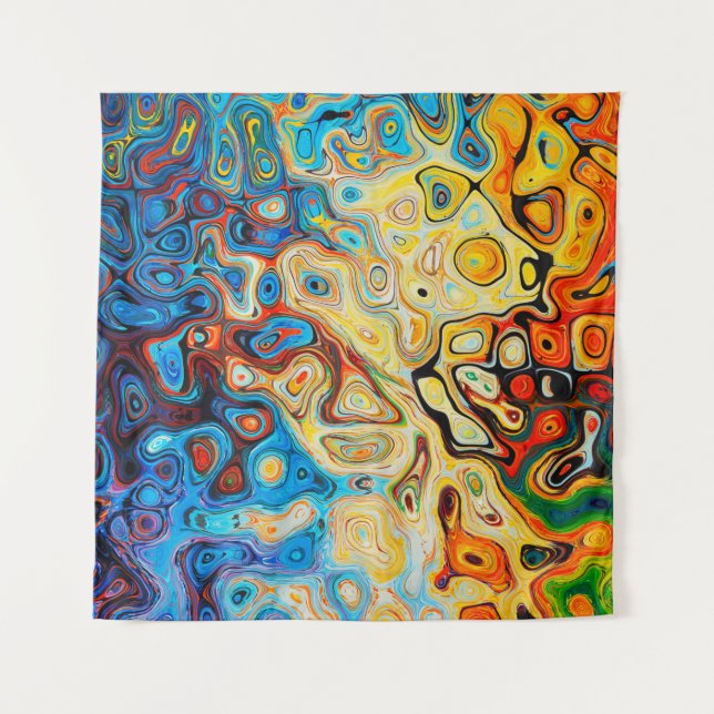 Texture abstract structure colourful tapestry (Front)