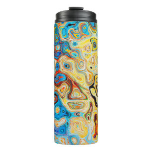 Texture abstract structure colourful thermal tumbler
