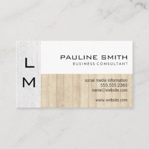 Texture and Wood Business Card