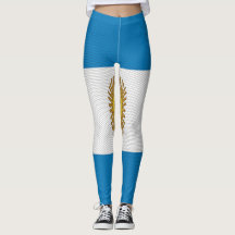 Texture Argentina Flag leggings.