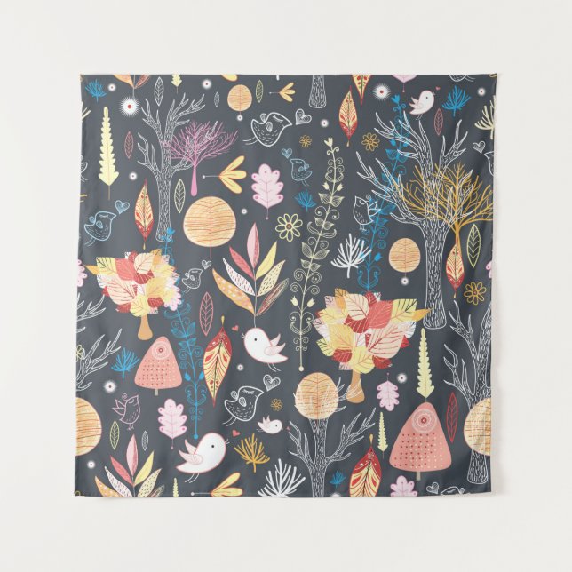 texture autumn forest tapestry (Front)