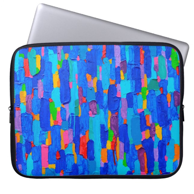 Texture, background and Colourful Image of an orig Laptop Sleeve (Front)