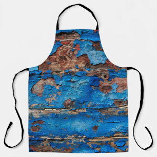 Texture background blue wood apron