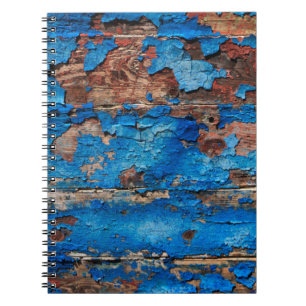 Texture background blue wood notebook