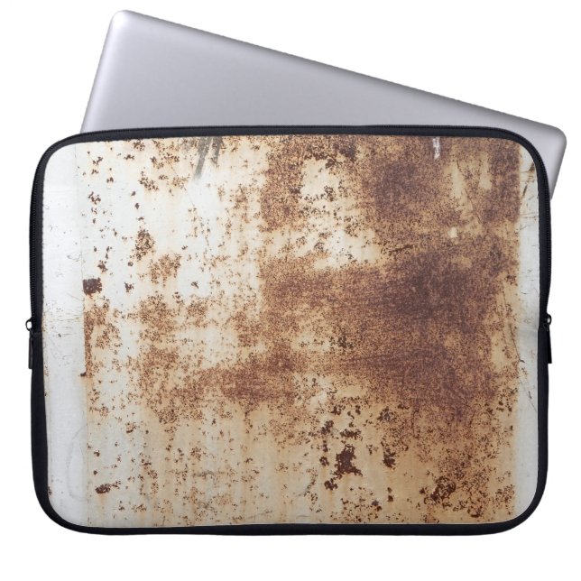 Texture background metal sheet laptop sleeve (Front)