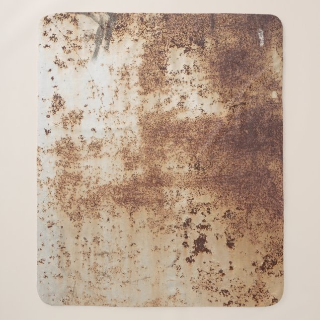 Texture background metal sheet sherpa blanket (Front)