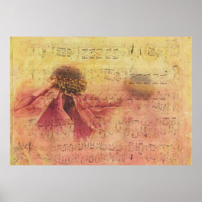 Texture background paper blossom poster (Front)