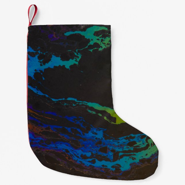 Texture Background Small Christmas Stocking (Front)