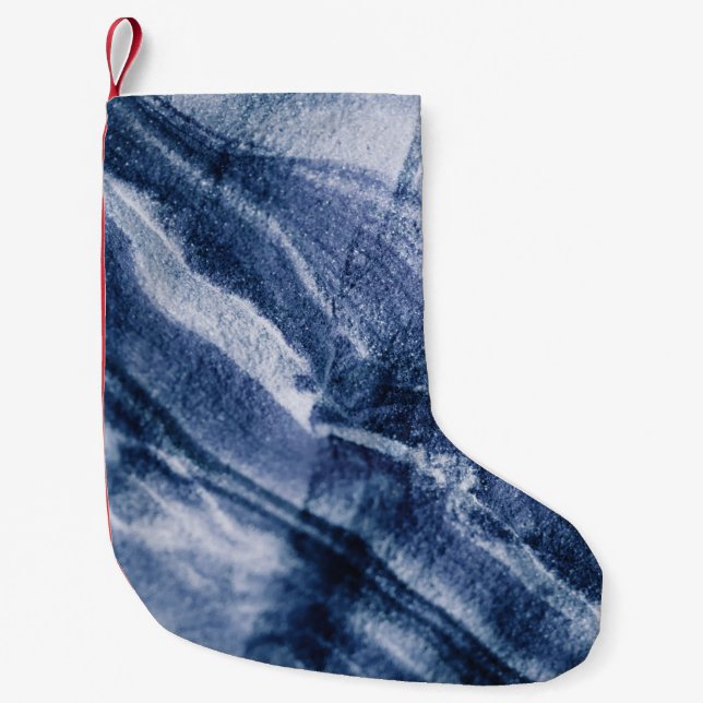Texture Background Small Christmas Stocking (Front)