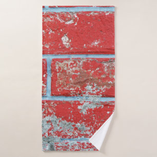 Texture background surface wallpaper red blue bric bath towel