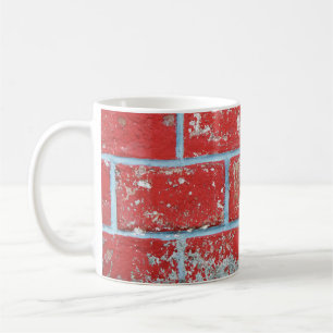 Texture background surface wallpaper red blue bric coffee mug