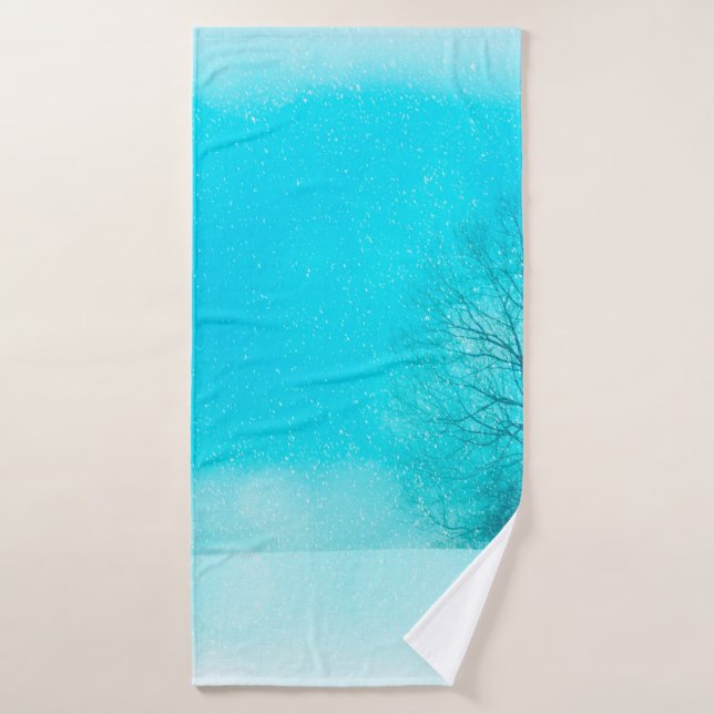 Texture background winter bath towel (Bath Towel)