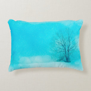 Texture background winter decorative cushion