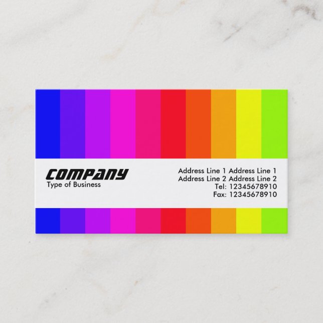 Texture Band - Colour Bars 01 Business Card (Front)